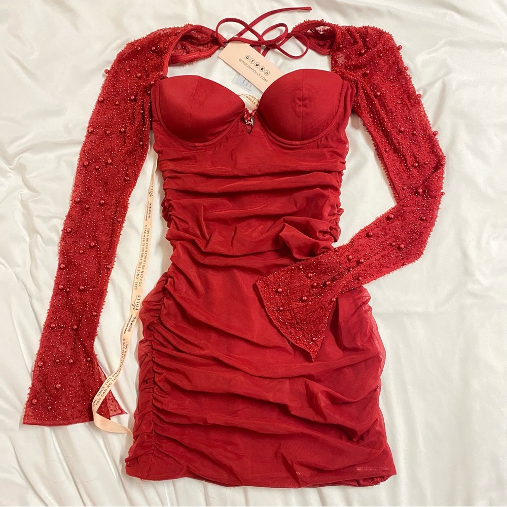 Oh Polly St. Germain Dress Red